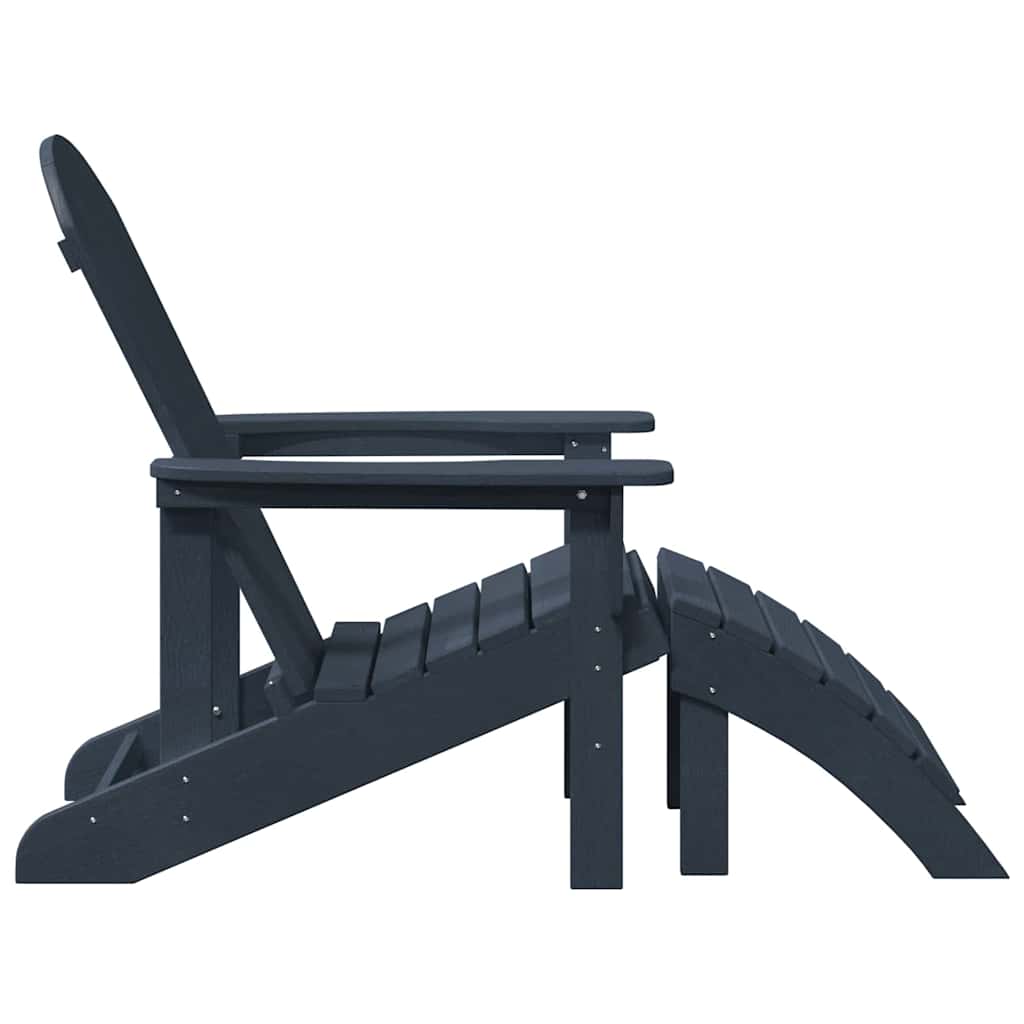 vidaXL Adirondack Chair Navy Blue 82 x 74 x 92 cm HDPE