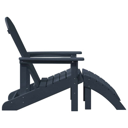 vidaXL Adirondack Chair Navy Blue 82 x 74 x 92 cm HDPE