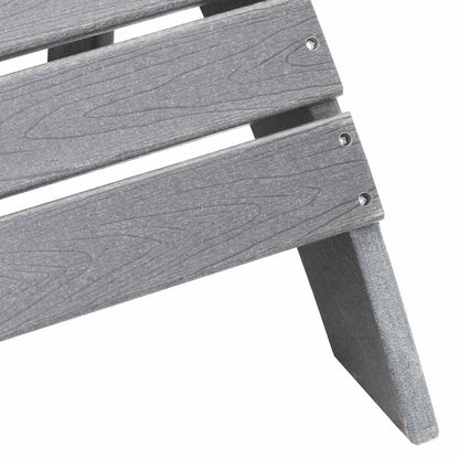 vidaXL Adirondack Chair Light Grey 82 x 74 x 92 cm HDPE