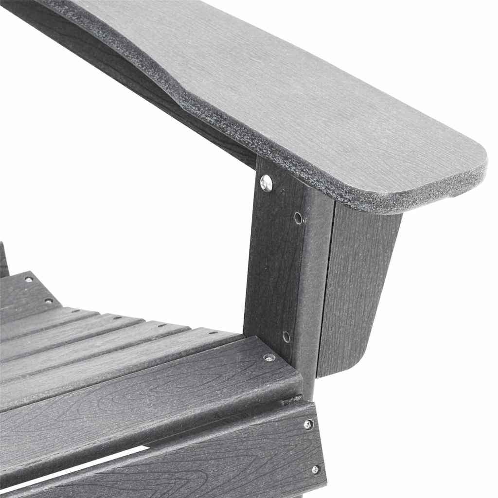 vidaXL Adirondack Chair Light Grey 82 x 74 x 92 cm HDPE