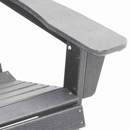 vidaXL Adirondack Chair Light Grey 82 x 74 x 92 cm HDPE
