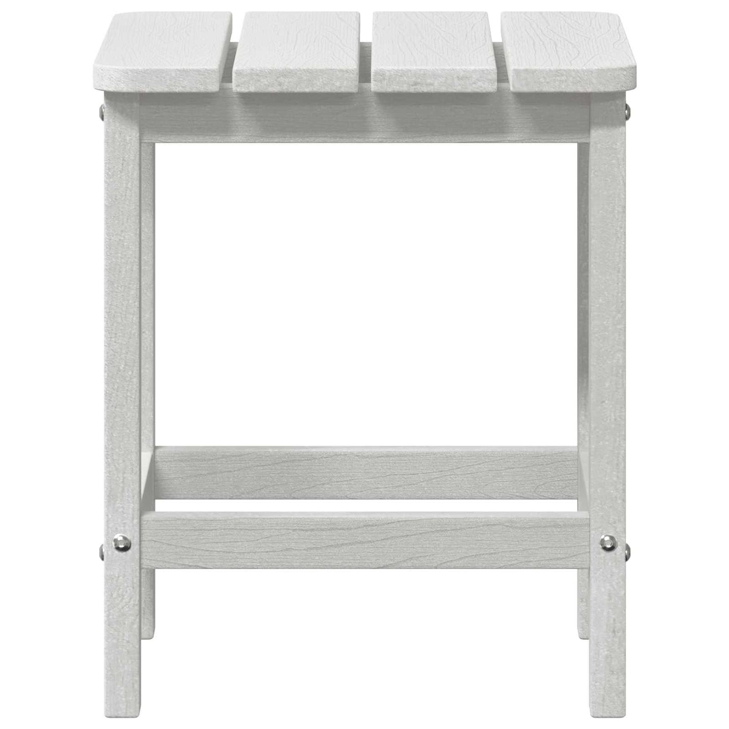 vidaXL Side Table White 38 x 38 x 46 cm Polyethylene