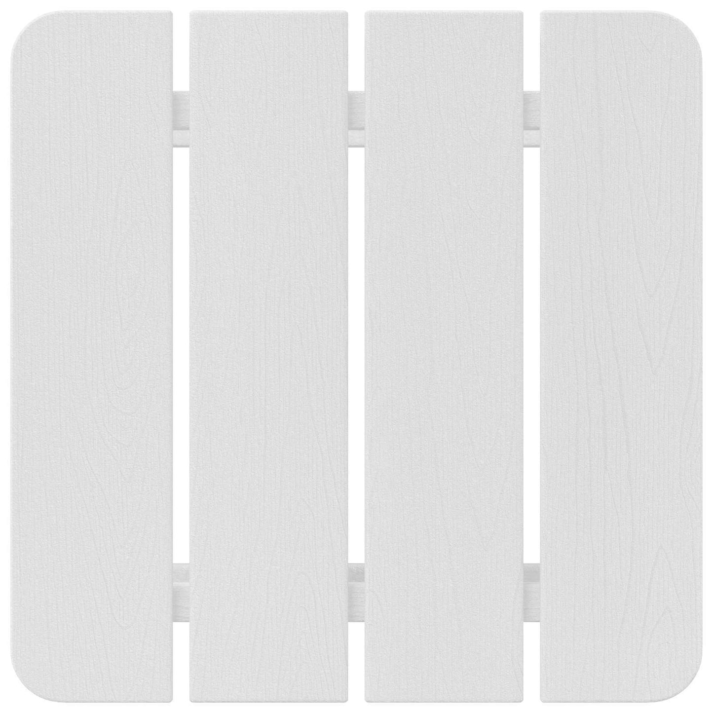 vidaXL Side Table White 38 x 38 x 46 cm Polyethylene