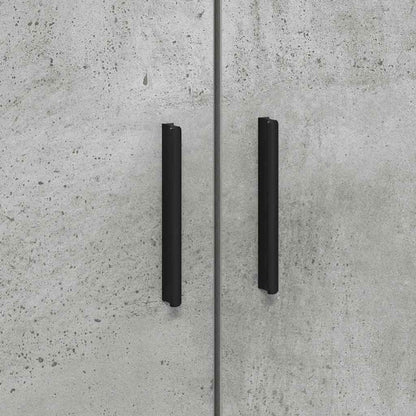 vidaXL Bed Frame Concrete Grey 100 x 200 cm Engineered Wood