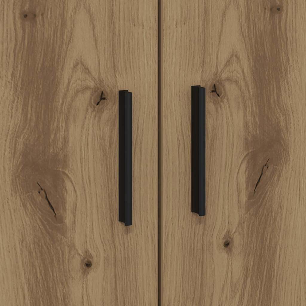 vidaXL Bed Frame with Drawer Artisan Oak 100 x 200 cm Engineered Wood