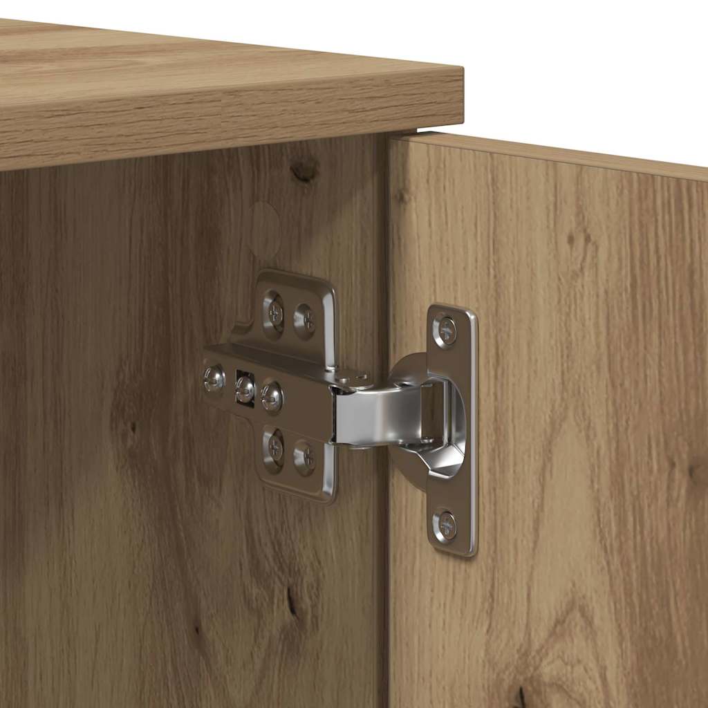 vidaXL Bed Frame with Drawer Artisan Oak 100 x 200 cm Engineered Wood