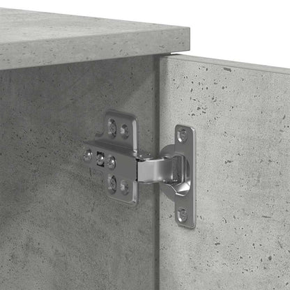 vidaXL Bed Frame with Drawer Concrete Grey 90 x 200 cm Engineered Wood