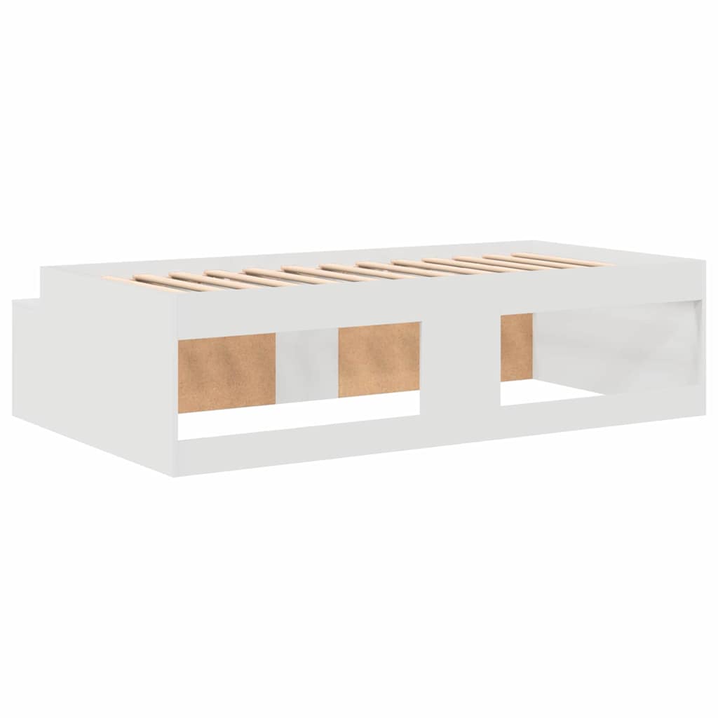 vidaXL Bed Frame with Drawer White 80 x 200 cm Engineered Wood