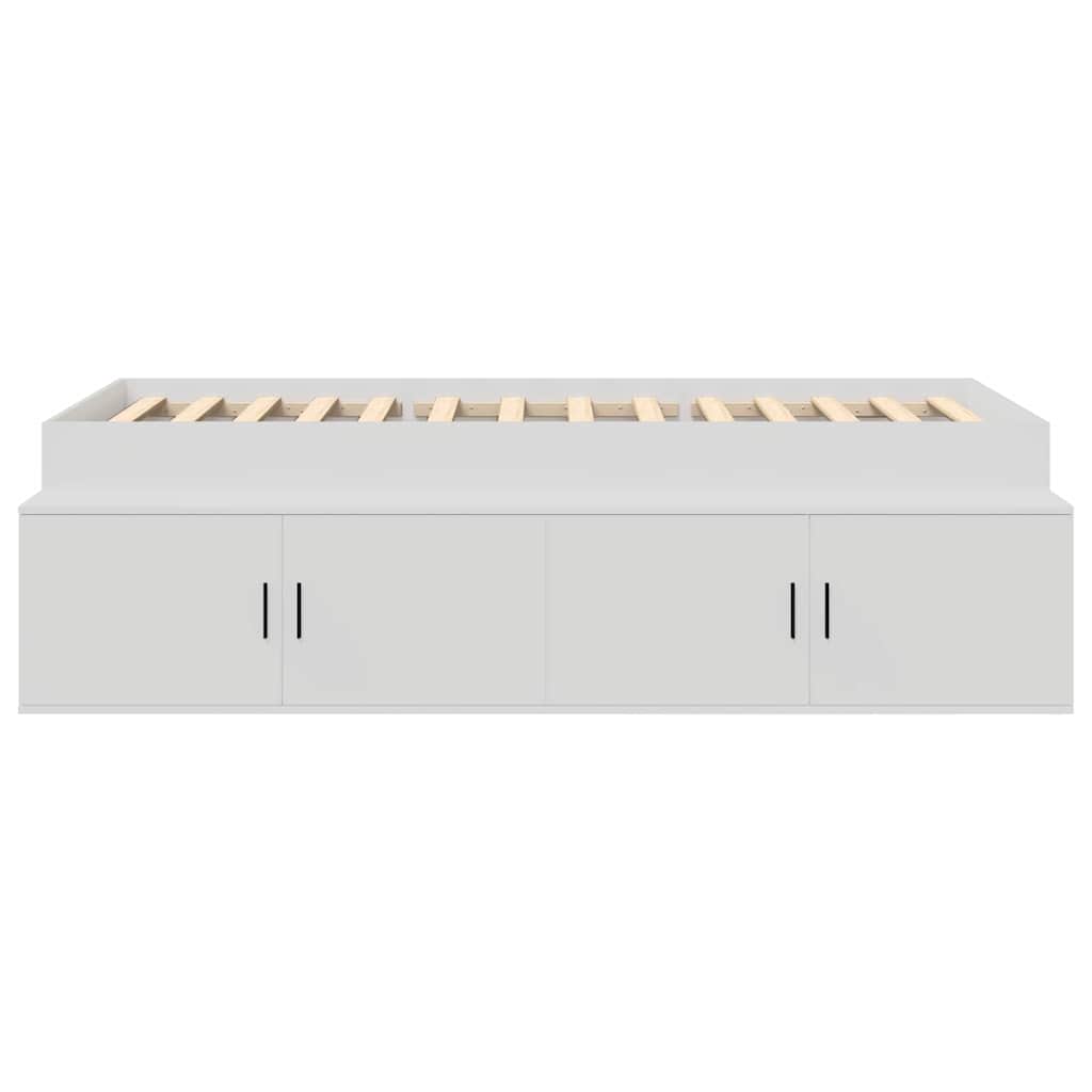 vidaXL Bed Frame with Drawer White 80 x 200 cm Engineered Wood
