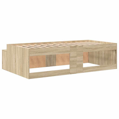 vidaXL Bed Frame with Drawer Sonoma Oak 90 x 190 cm Engineered Wood