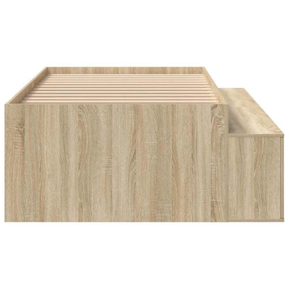 vidaXL Bed Frame with Drawer Sonoma Oak 90 x 190 cm Engineered Wood