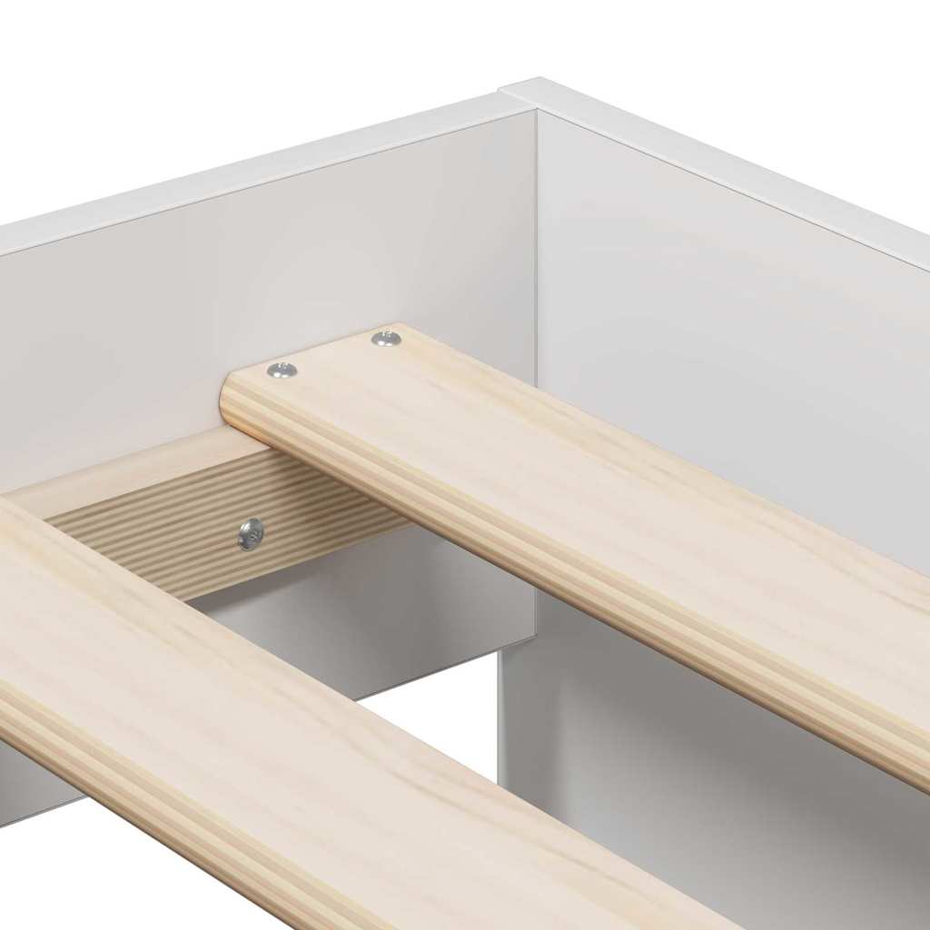vidaXL Bed Frame with Drawer White 70 x 190 cm Engineered Wood