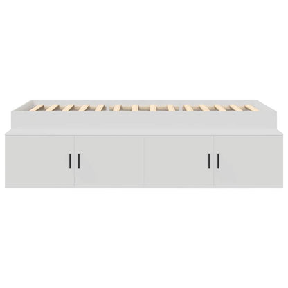 vidaXL Bed Frame with Drawer White 70 x 190 cm Engineered Wood
