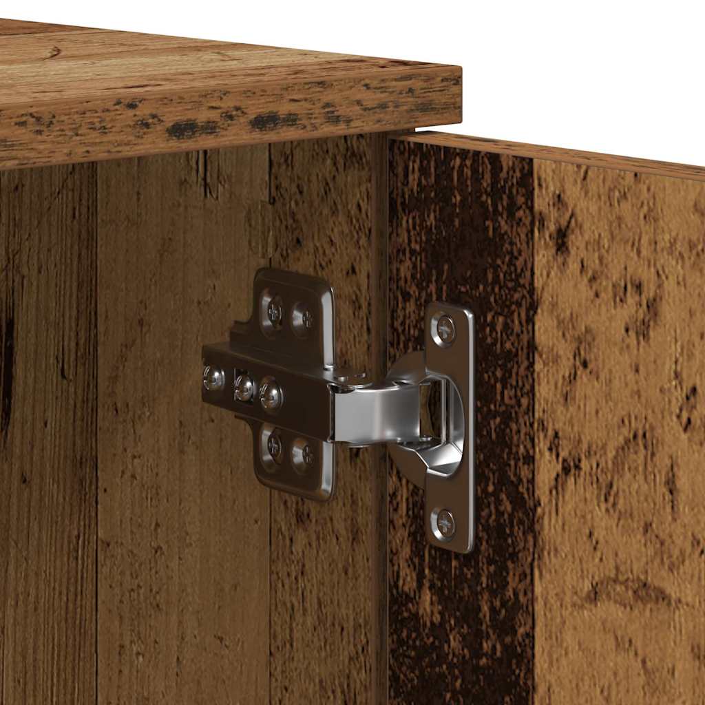 vidaXL Bed Frame with Drawer Old Wood 70 x 190 cm Engineered Wood