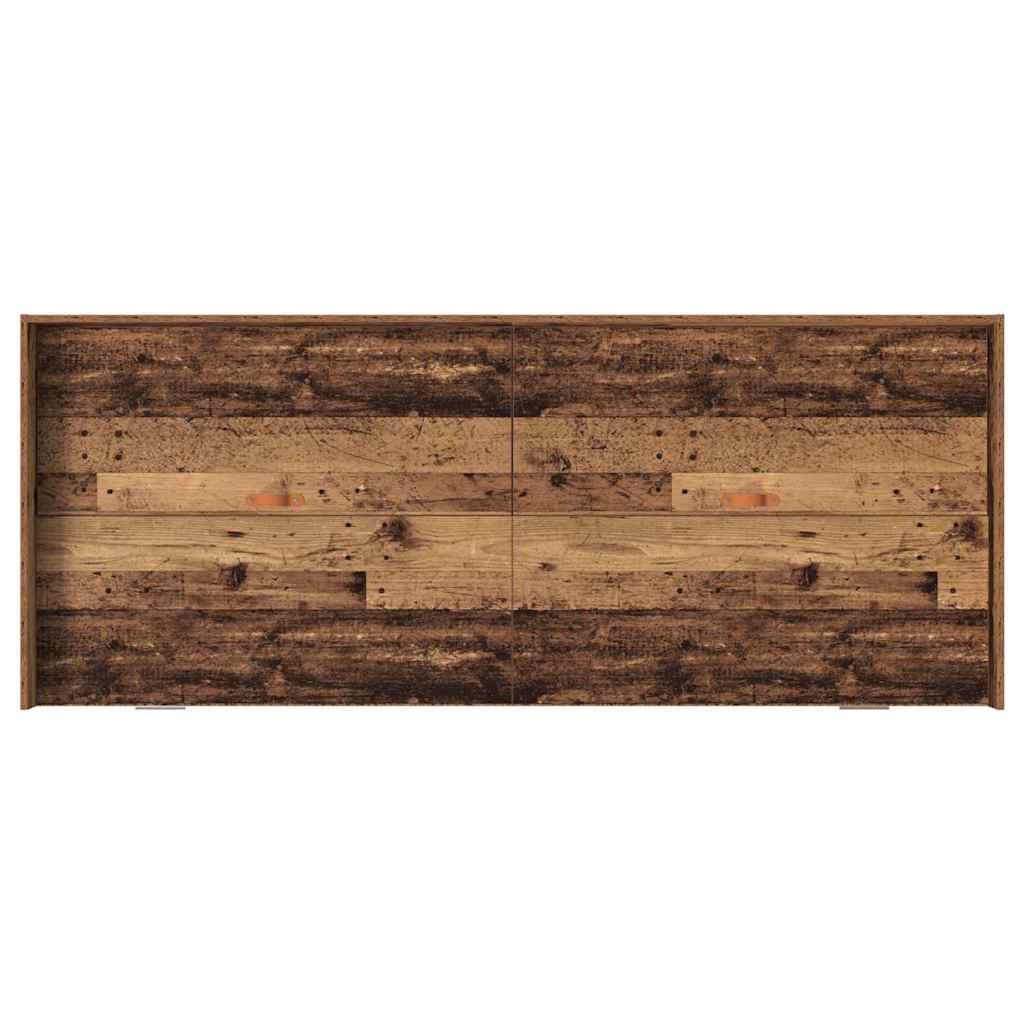 vidaXL Bed Frame with Headboard Old Wood 98.5 x 200 cm Engineered Wood
