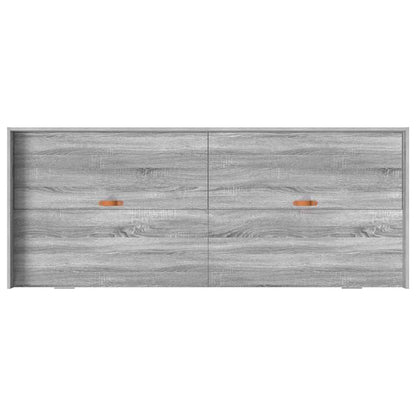 vidaXL Bed Frame with Drawer Grey Sonoma 90 x 200 cm Engineered Wood