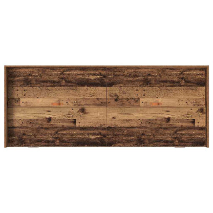 vidaXL Bed Frame with Headboard Old Wood 90 x 200 cm Engineered Wood