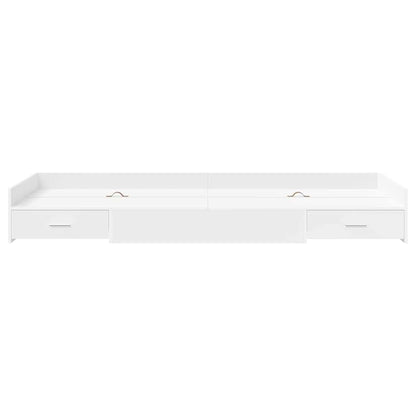 vidaXL Bed Frame with Headboard White 80 x 200 cm Engineered Wood
