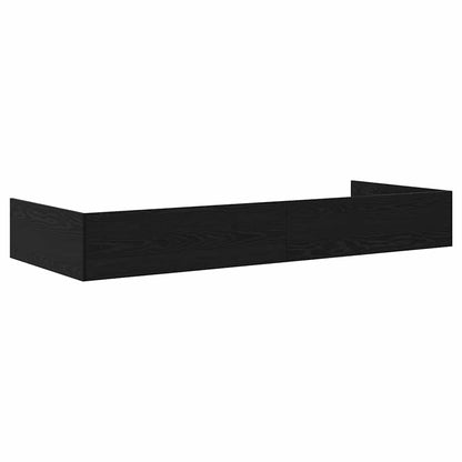 vidaXL Bed Frame with Headboard Black Oak 80 x 200 cm Engineered Wood