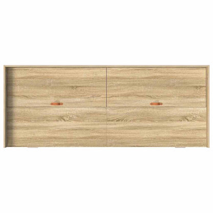 vidaXL Bed Frame with Headboard Sonoma Oak 80 x 200 cm Engineered Wood
