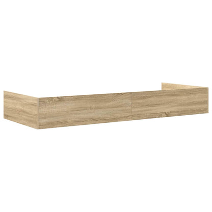 vidaXL Bed Frame with Headboard Sonoma Oak 90 x 190 cm Engineered Wood