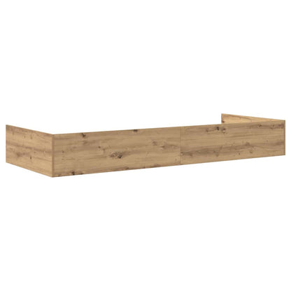 vidaXL Bed Frame with Drawer Artisan Oak 90 x 190 cm Engineered Wood