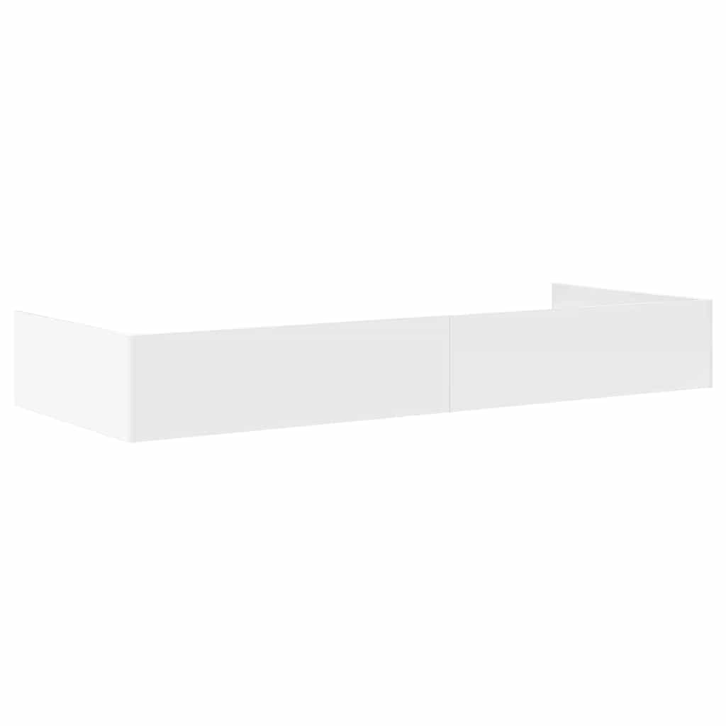 vidaXL Bed Frame with Headboard White 75 x 190 cm Engineered Wood