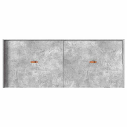 vidaXL Bed Frame with Drawer Concrete Grey 75 x 190 cm Engineered Wood