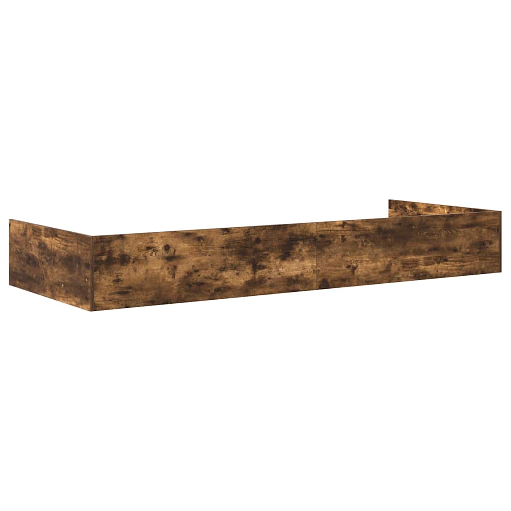 vidaXL Bed Frame with Headboard Old Wood 75 x 190 cm Engineered Wood