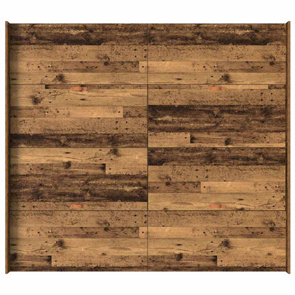 vidaXL Storage Bed Frame Old Wood 200 x 200 cm Engineered Wood