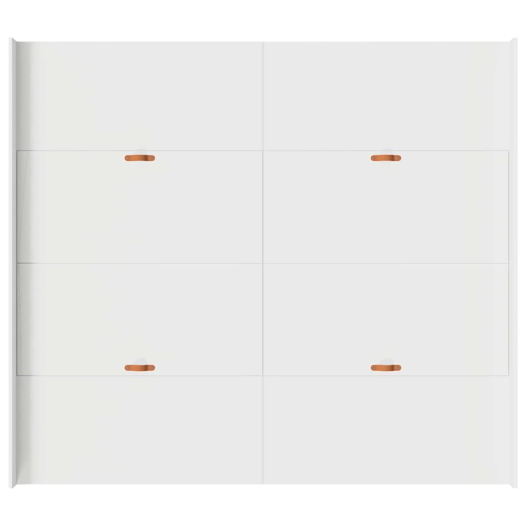 vidaXL Storage Bed Frame White 180 x 200 cm Engineered Wood