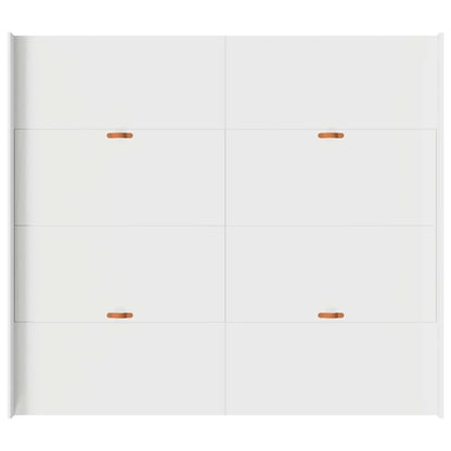 vidaXL Storage Bed Frame White 180 x 200 cm Engineered Wood