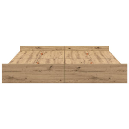 vidaXL Storage Bed Frame Artisan Oak 180 x 200 cm Engineered Wood