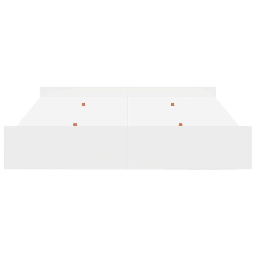 vidaXL Storage Bed Frame White 160 x 200 cm Engineered Wood