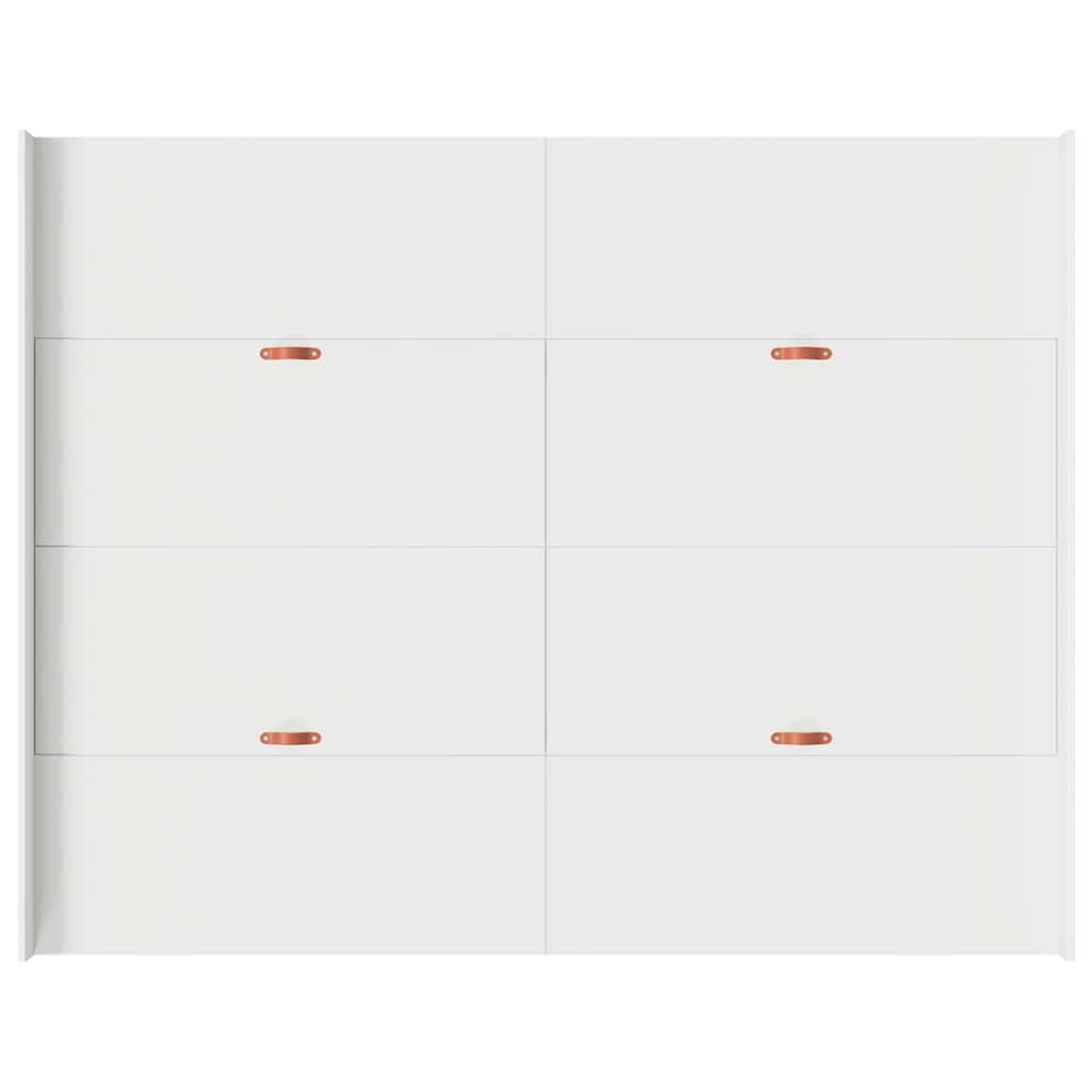 vidaXL Storage Bed Frame White 150 x 200 cm Engineered Wood