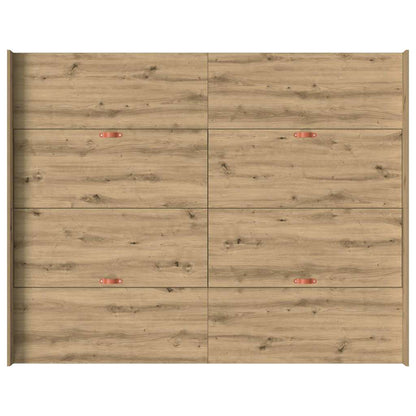vidaXL Storage Bed Frame Artisan Oak 140 x 200 cm Engineered Wood