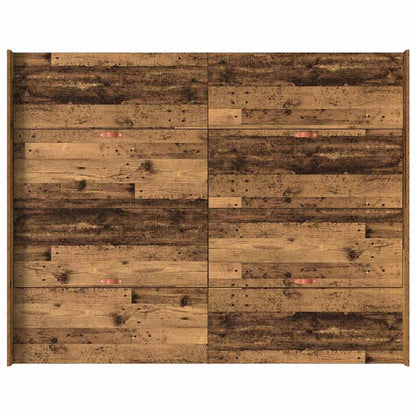 vidaXL Storage Bed Frame Old Wood 140 x 190 cm Engineered Wood