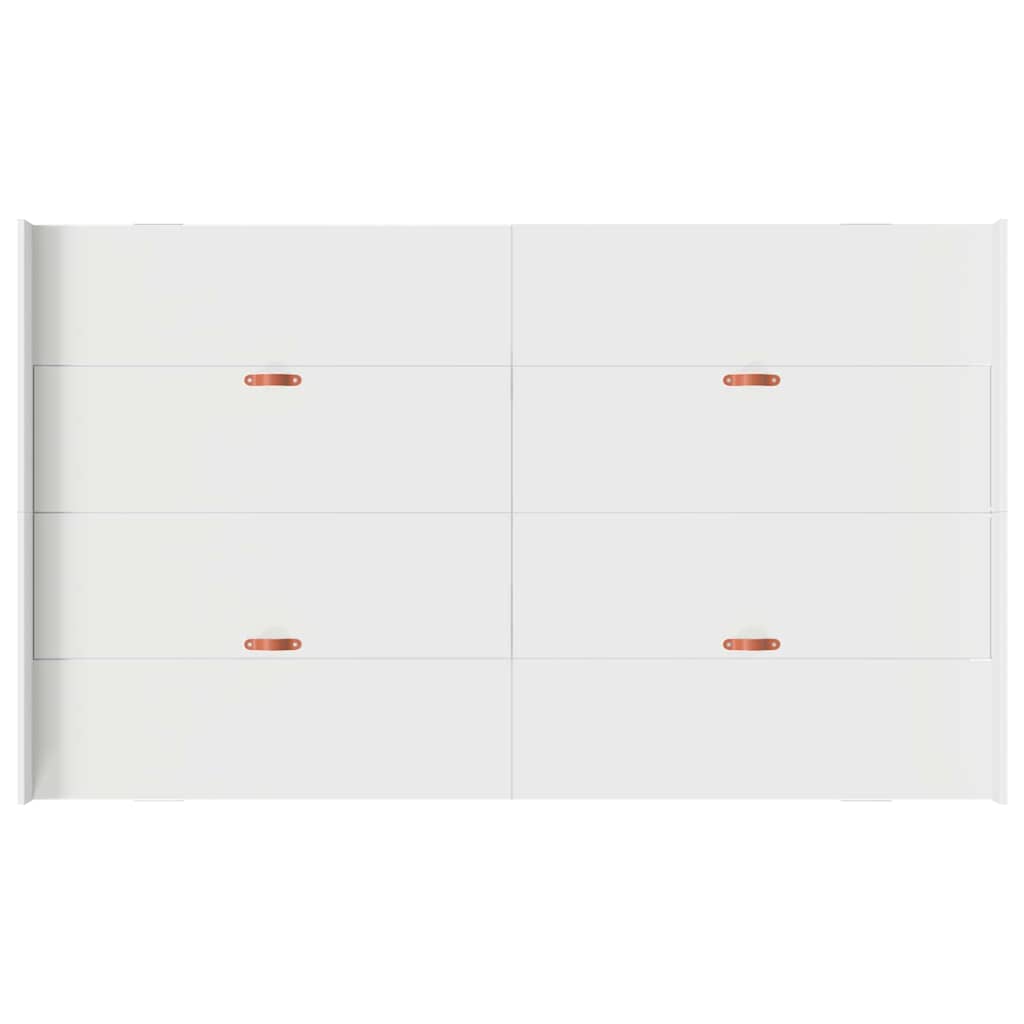 vidaXL Storage Bed Frame White 120 x 190 cm Engineered Wood