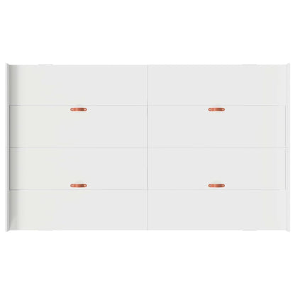 vidaXL Storage Bed Frame White 120 x 190 cm Engineered Wood