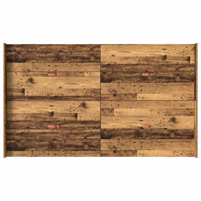 vidaXL Storage Bed Frame Old Wood 120 x 190 cm Engineered Wood