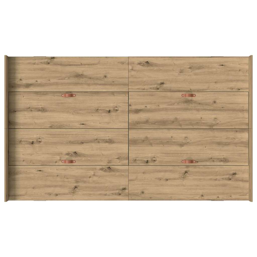 vidaXL Storage Bed Frame Artisan Oak 120 x 190 cm Engineered Wood