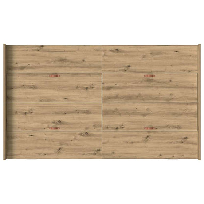 vidaXL Storage Bed Frame Artisan Oak 120 x 190 cm Engineered Wood