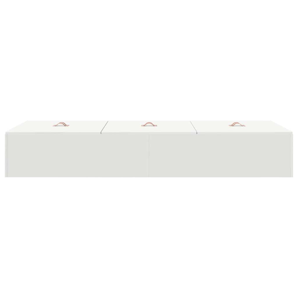 vidaXL Storage Bed Frame White 80 x 200 cm Engineered Wood