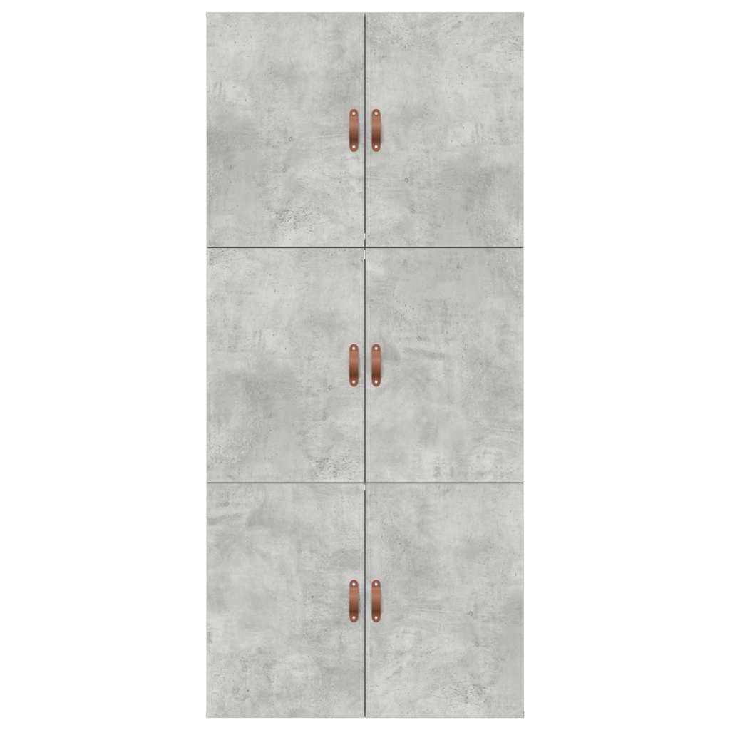 vidaXL Storage Bed Frame Concrete Grey 90 x 200 cm Engineered Wood