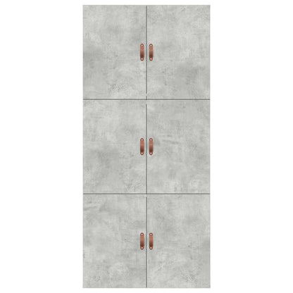 vidaXL Storage Bed Frame Concrete Grey 90 x 200 cm Engineered Wood