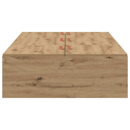 vidaXL Storage Bed Frame Artisan Oak 90 x 200 cm Engineered Wood