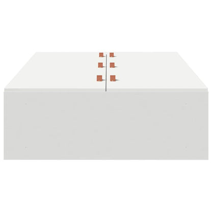 vidaXL Storage Bed Frame White 100 x 200 cm Engineered Wood