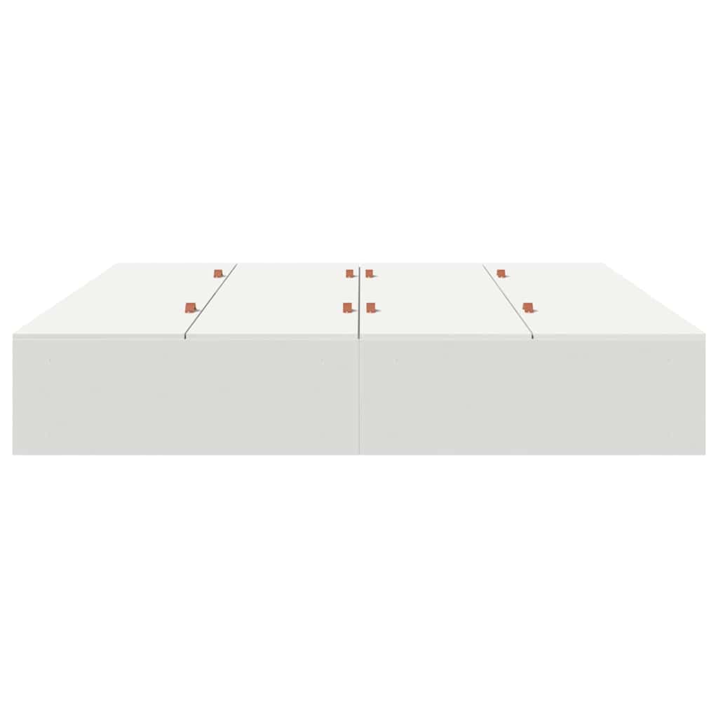 vidaXL Storage Bed Frame White 200 x 200 cm Engineered Wood
