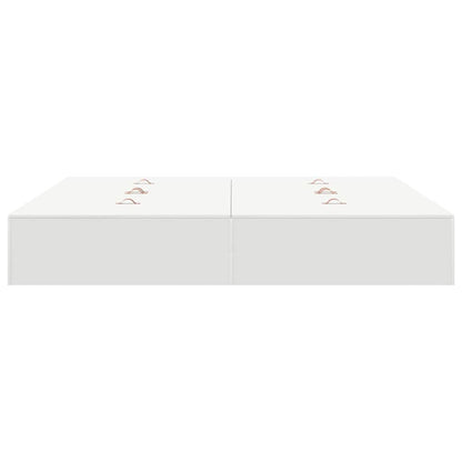 vidaXL Storage Bed Frame White 200 x 200 cm Engineered Wood