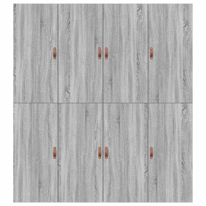 vidaXL Storage Bed Frame Grey Sonoma 200 x 200 cm Engineered Wood
